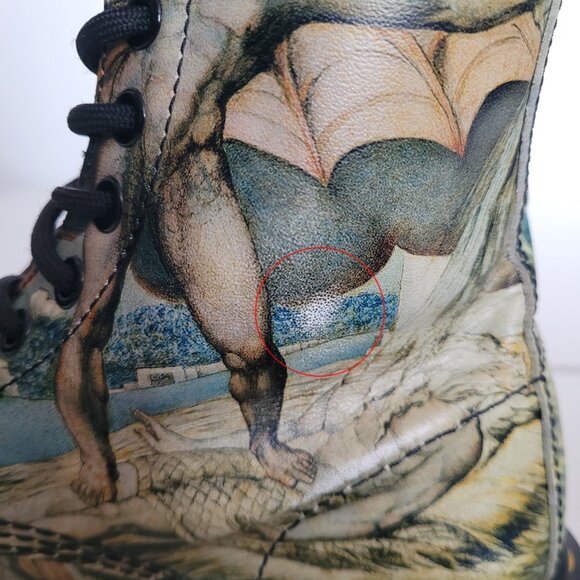 Dr Martens X William Blake Tate Museum Limited Edition 1460 Boots - Size 5W - Picture 10 of 11